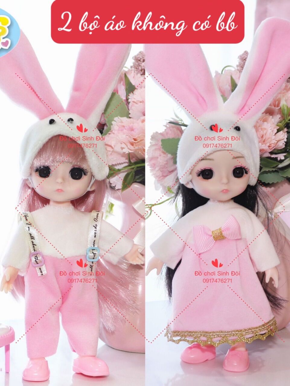 Quần áo búp bê 16cm - không có búp bê