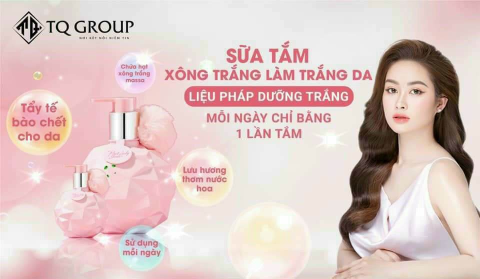 Sữa tắm sông trắng pinka lady 300ml, tắm là trắng , siêu thơm