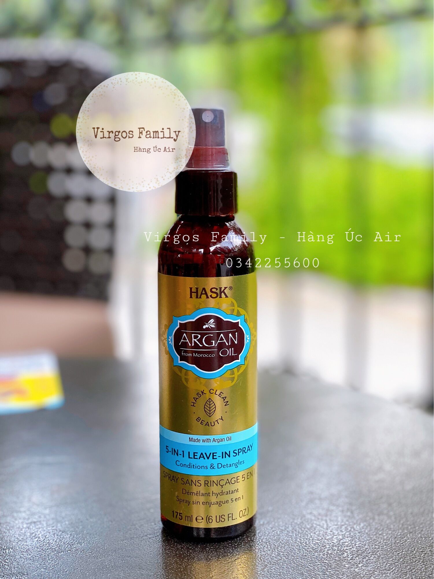Xịt dưỡng tóc Hask Argan Oil 175ml