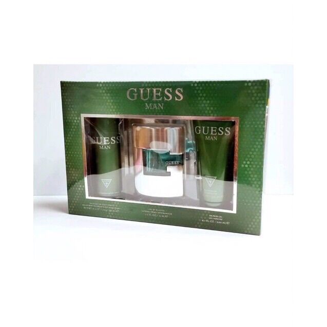 Set nước hoa guess man edt 75ml + xịt body 226ml + gel tắm 200ml