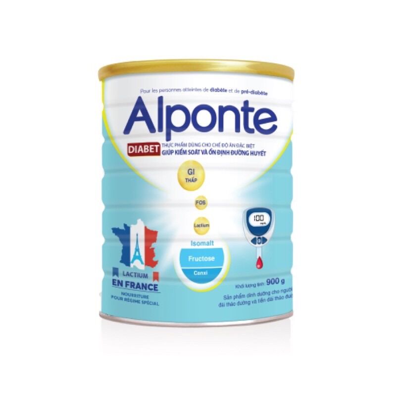 Sữa alponte diabet 800g - giúp kiểm soát và ổn định đường huyết