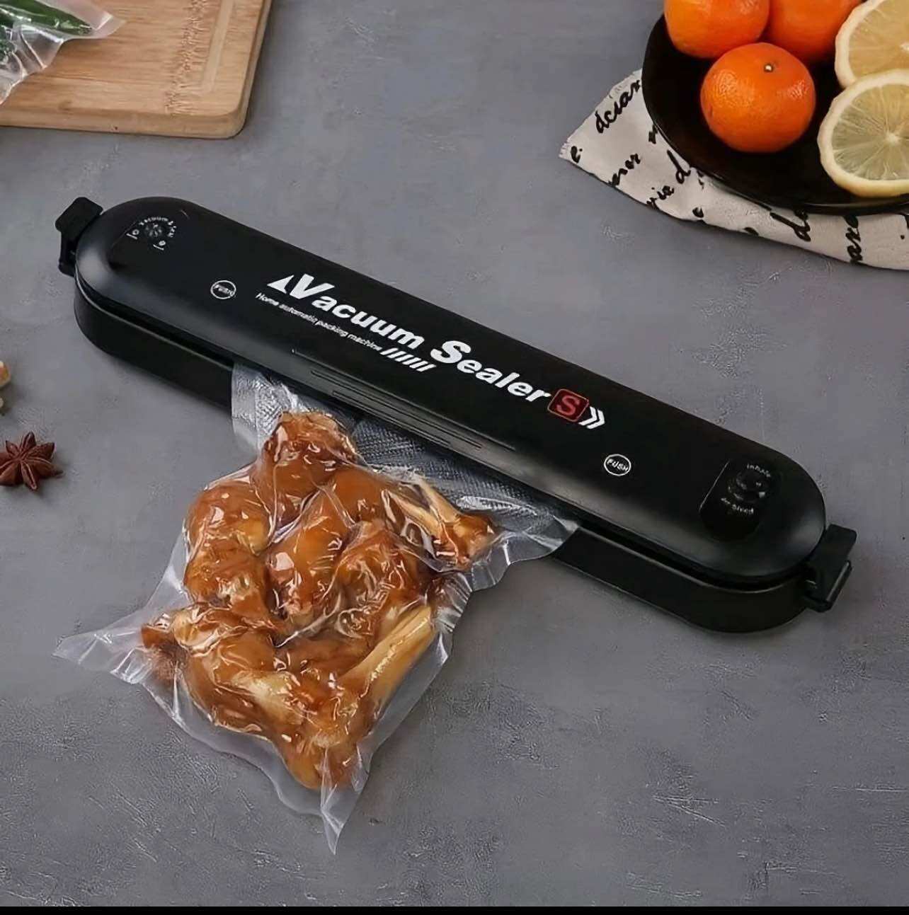 [combo 1 máy+ tặng 10 túi ]Máy hút chân không thực phẩm gia đình, đóng gói, kèm hàn miệng túi, dễ sử dụng