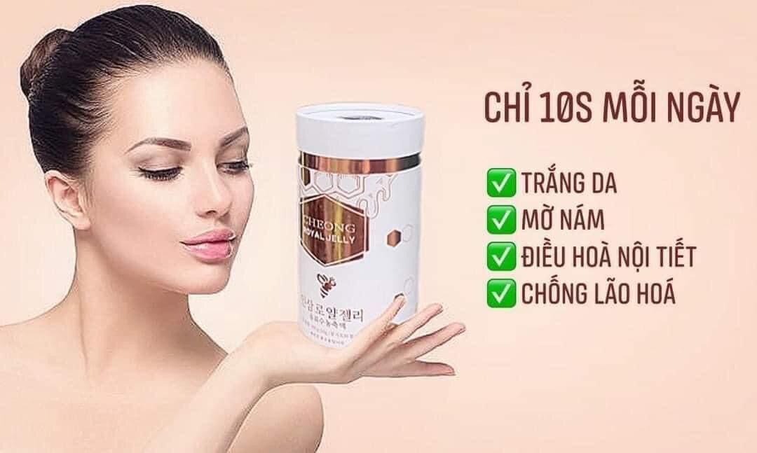 SIRO NƯỚC UỐNG ĐẸP DA COLAGEN CHEONG ROYAL JELLY HÀN QUỐC HỘP 30 gói tặng kèm bình pha