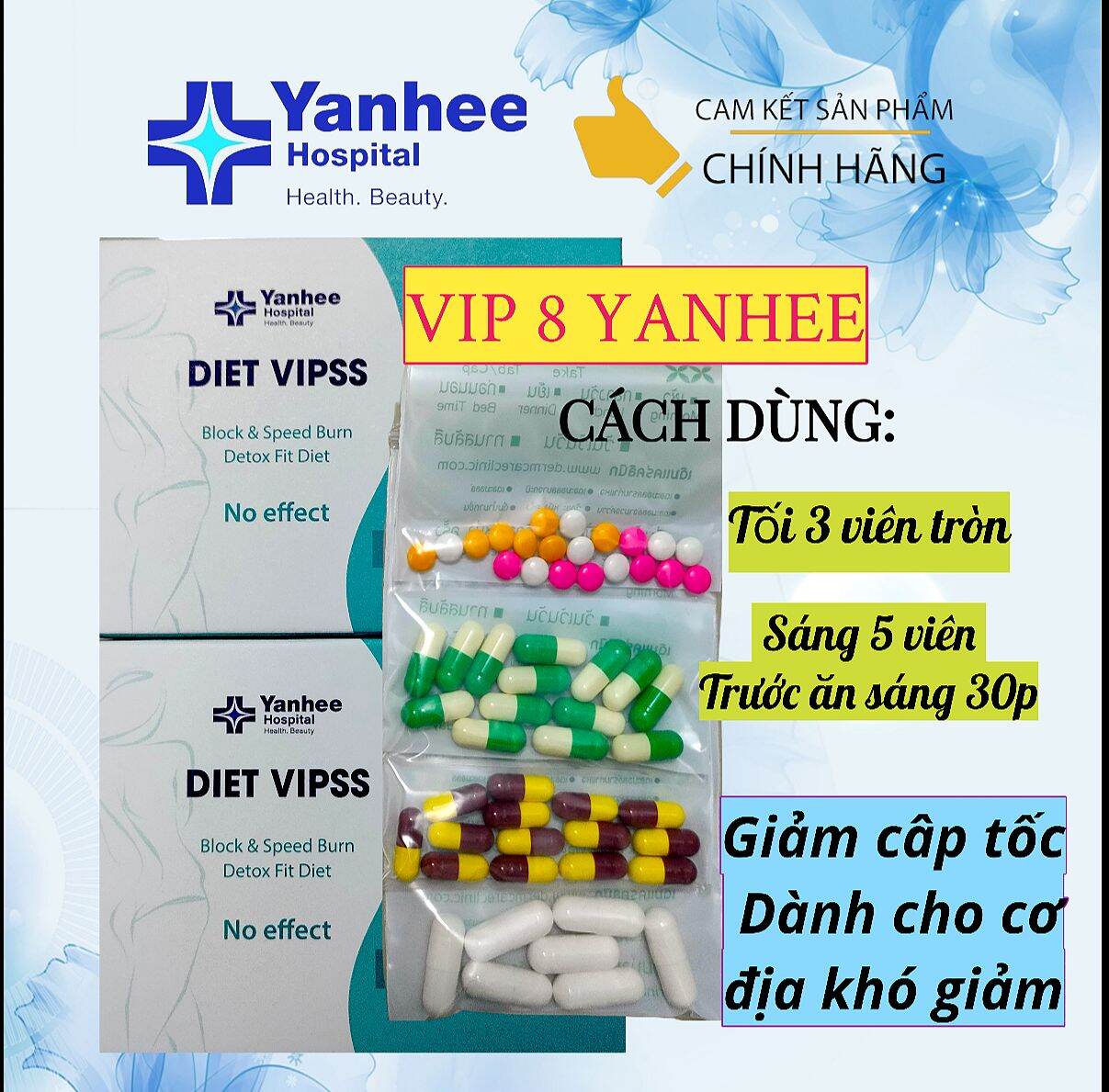 Giảm Cân VIP 8 Yanhee Thái Lan Giảm Nhanh Cấp Tốc