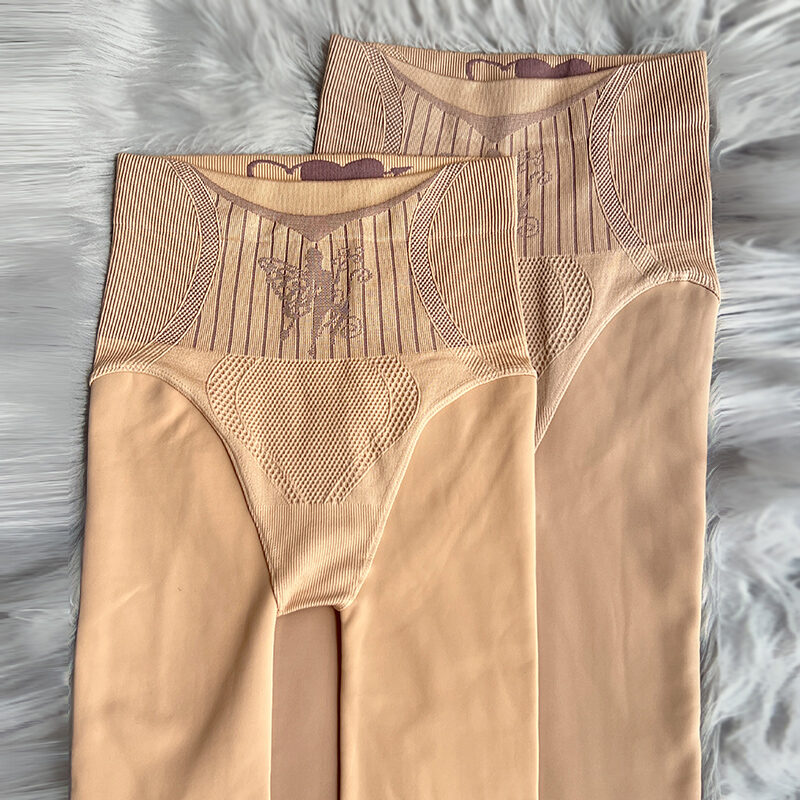 Tất Mặc Trong Giữ Ấm Giữ Ấm Dày Dặn Lót Lông Thu Đông Quần Tất Liền Màu Da Chà Nhám Cạp Cao Hoa Tiên Tử Thon Gọn Chân Đẹp Cho Nữ