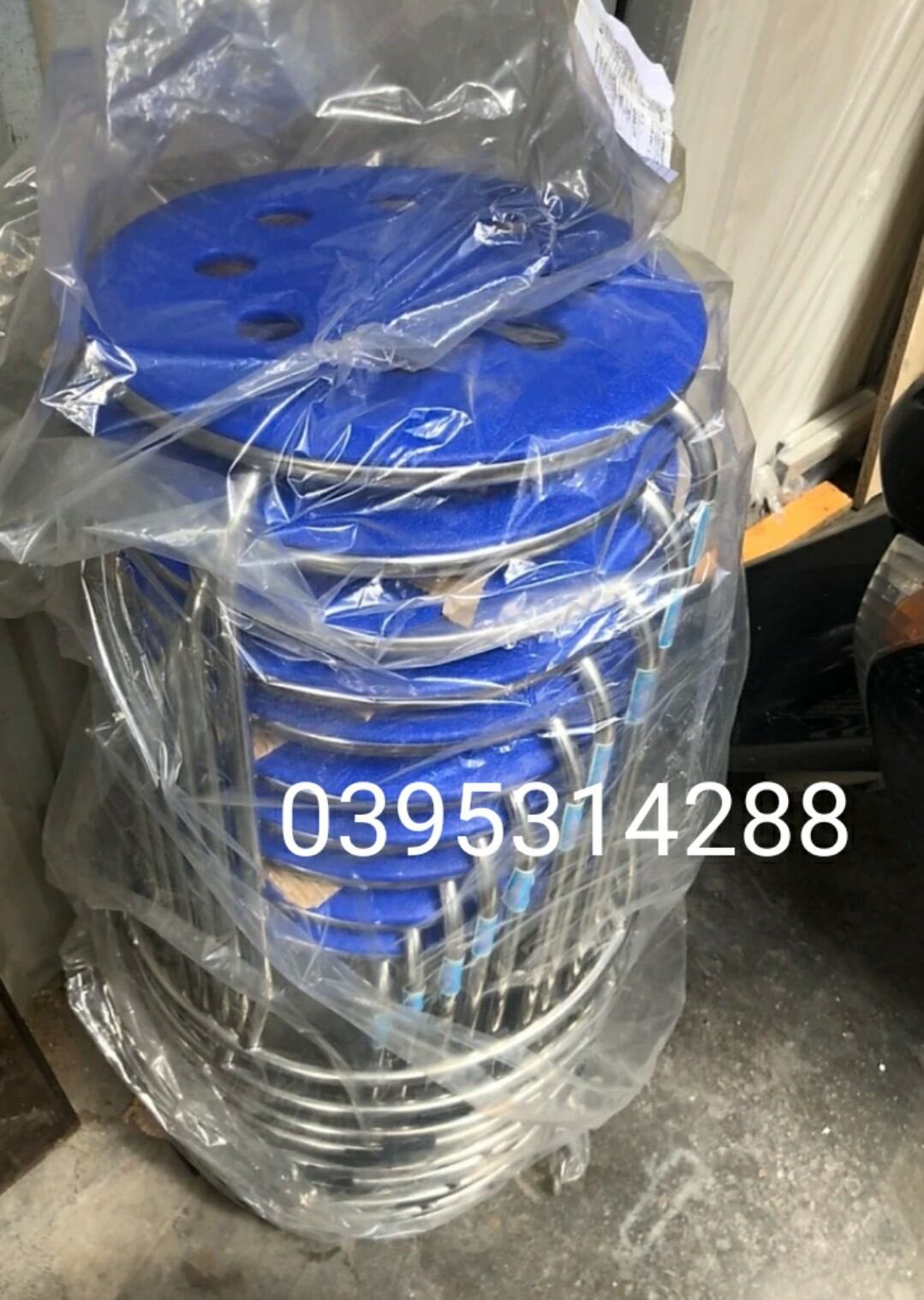 ghế đôn inox mặt nhựa cao cấp