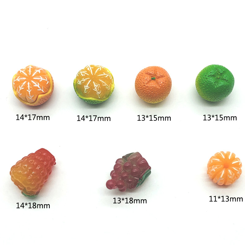 Charm Nhựa Trái Cây Trang Trí DIY