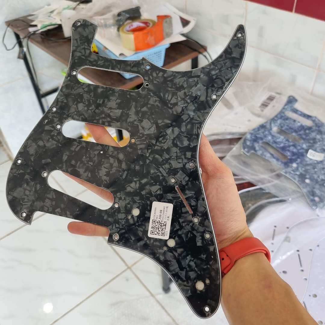 Bộ mặt nạ đàn Guitar cổ + mobin + tăng âm - Pickup đàn-