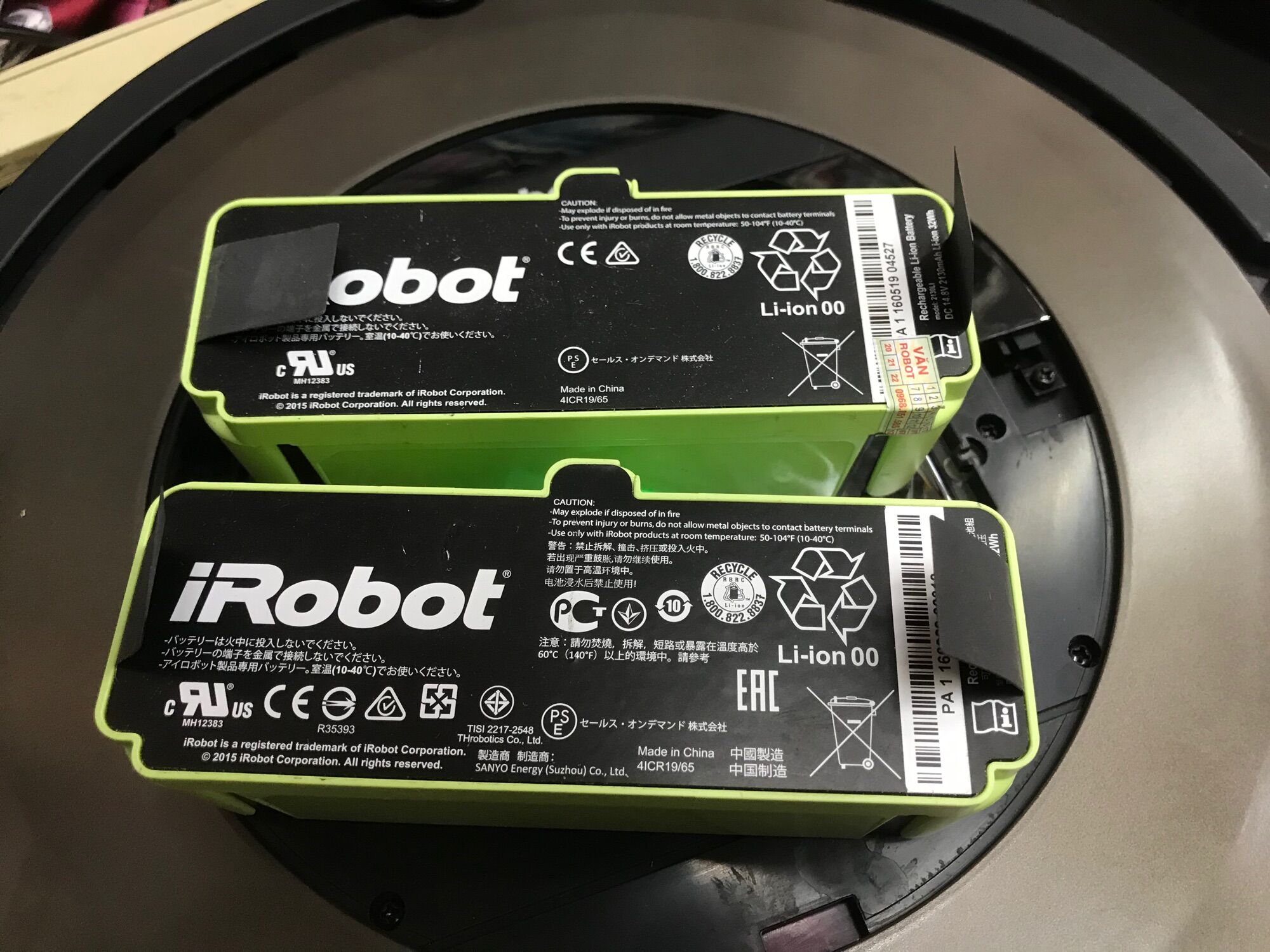 pin thay thế cho irobot roomba 890-960-971