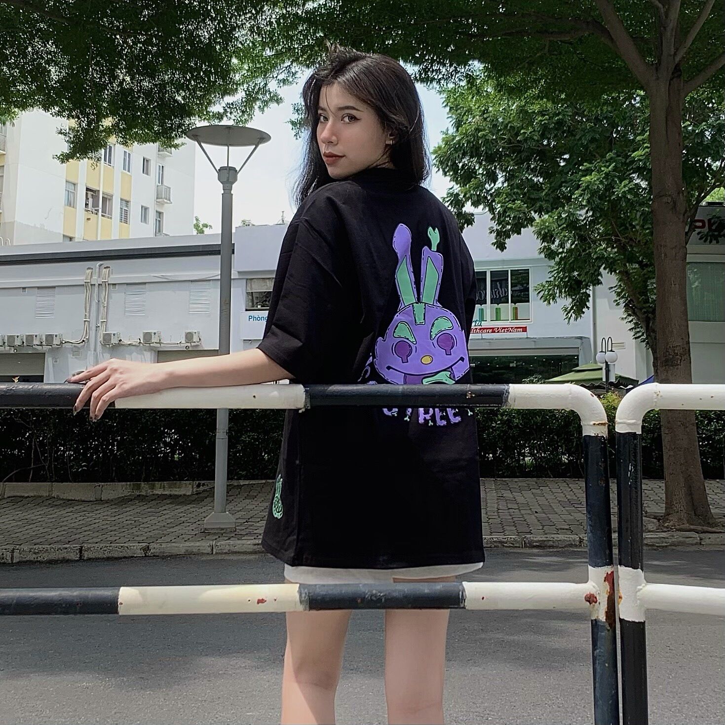 Áo Thun Local brand ViGa Bone Black ( Nam và Nữ )