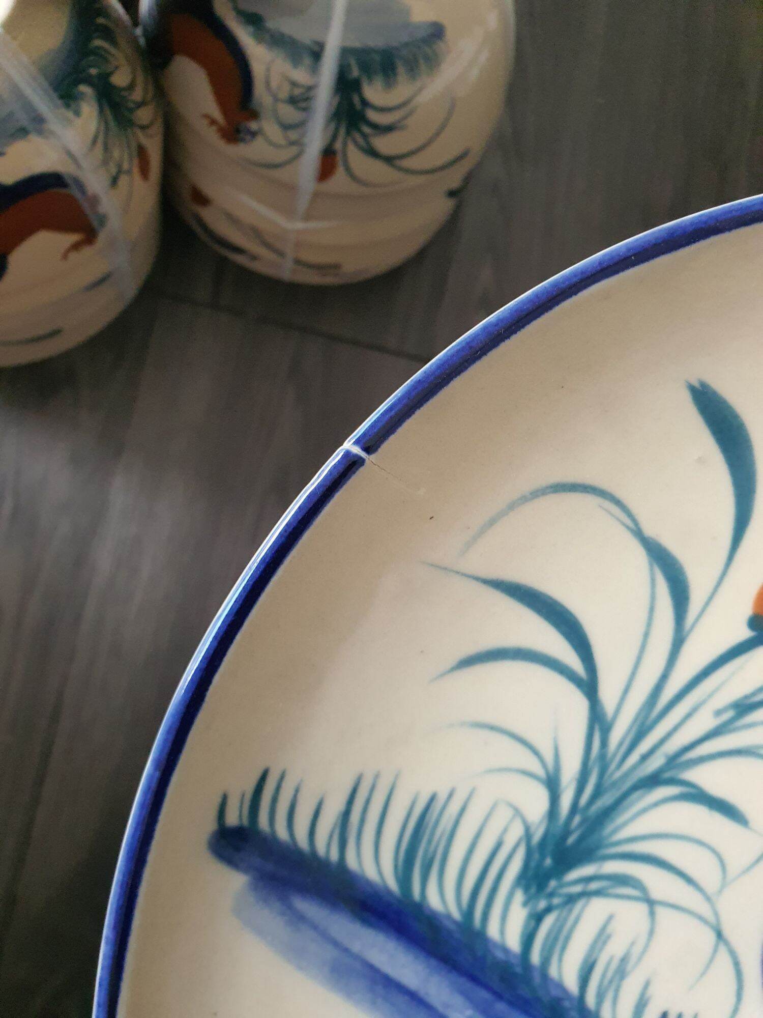 Dĩa sứ con gà cao cấp [ size 30cm]