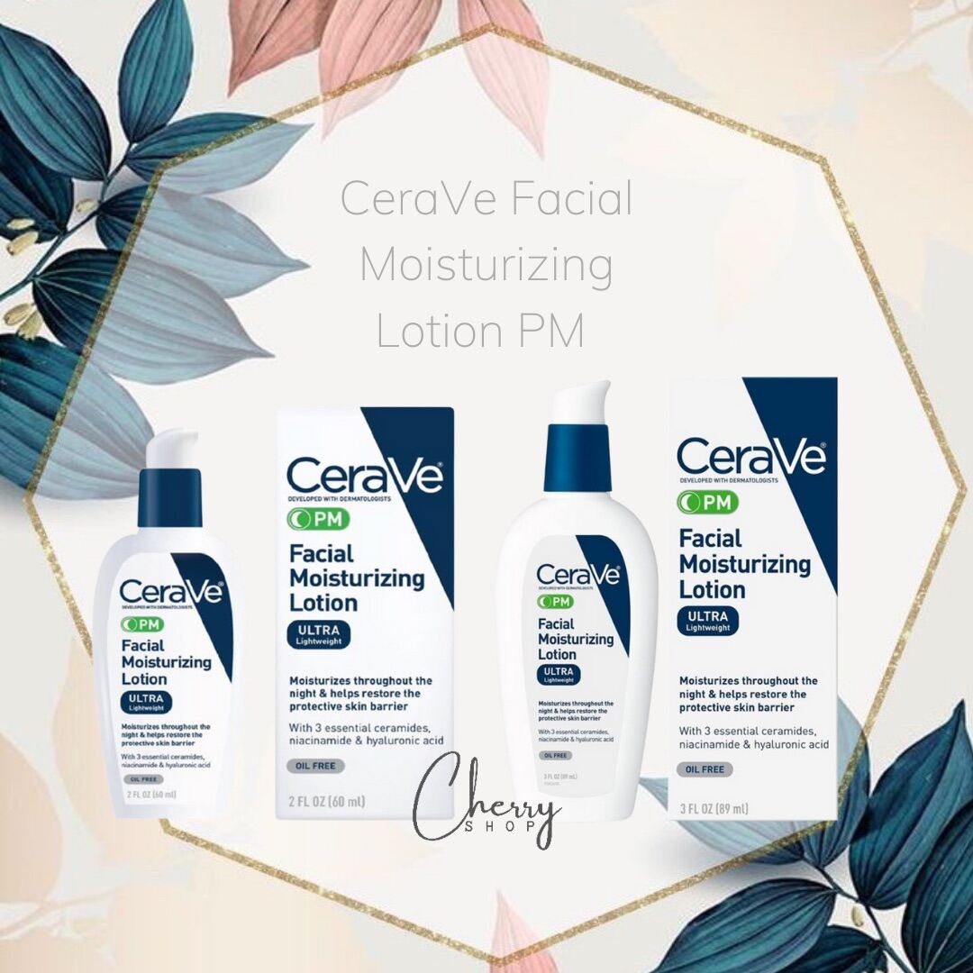 [Hcm][Hàng Usa] Kem Dưỡng Ẩm Ban Đêm Cerave Facial Moisturizing Lotion Pm (60Ml/89Ml)