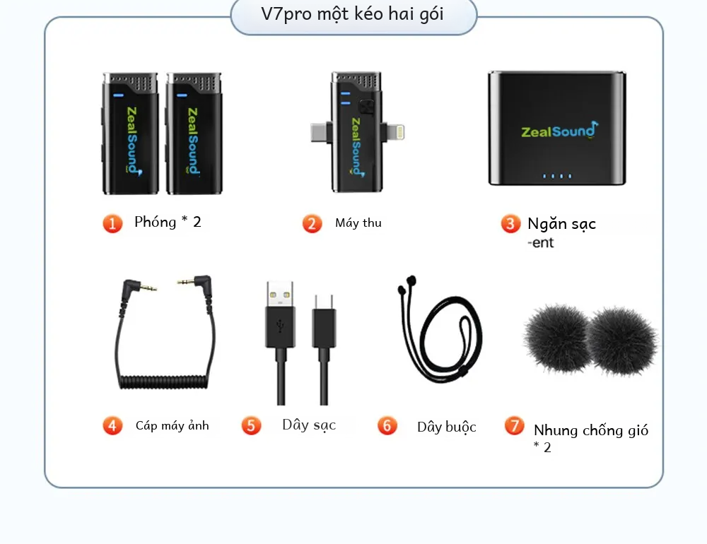 Zealsound Không Dây Lavalier Ve Áo Micro Mic Điện Dung Đa Hướng Có Hộp Sạc Cho Điện Thoại Ipad Android Vlog Phỏng Vấn Phát Trực Tiếp