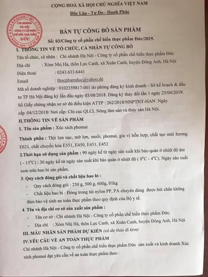 Xúc xích Steffi phô mai