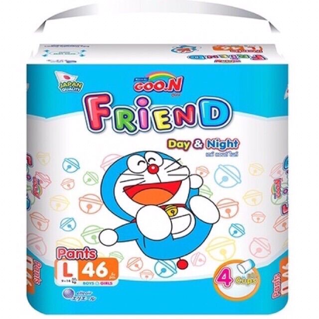 Bỉm goon friend mẫu mới Size L46