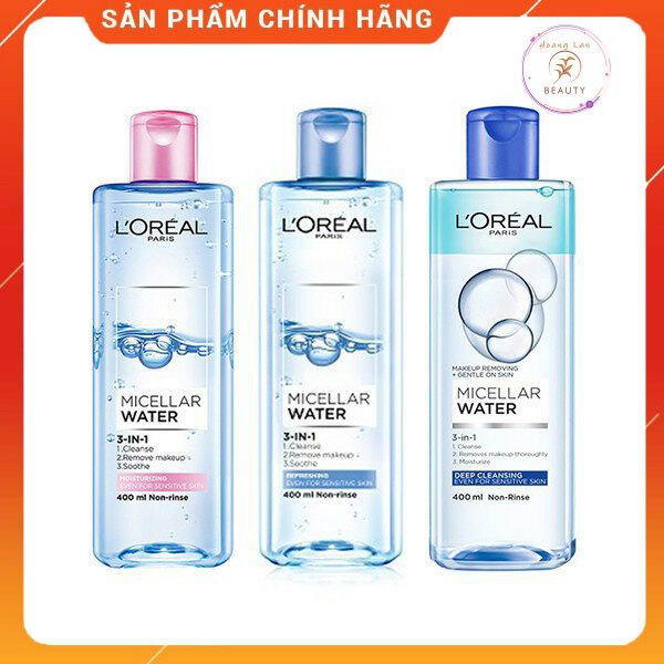 Nước tẩy trang loreal paris 3-in-1 micellar water 400ml