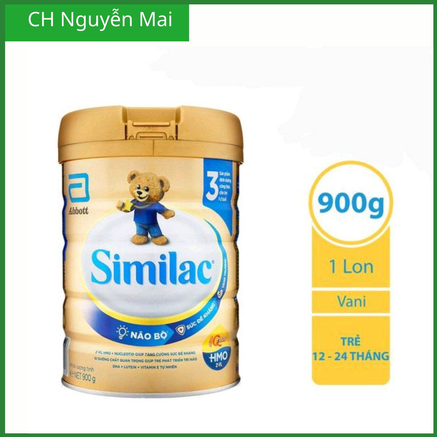 Sữa bột similac eye-q 3 hmo 900g