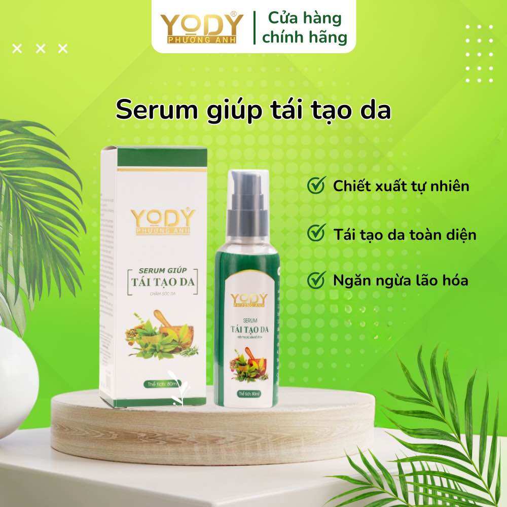 (Mẫu Mới 2025) Serum tái tạo da mụn nám rỗ 80ml -Yody Phương Anh