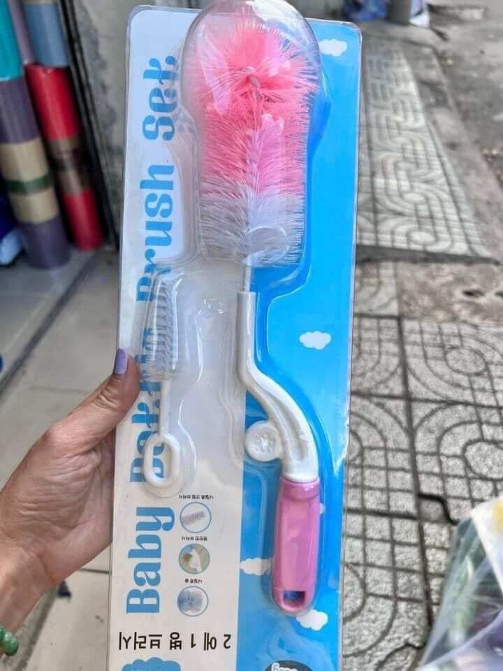 Cọ rửa bình sữa Gb Baby 2 món (Màu ngẫu nhiên)