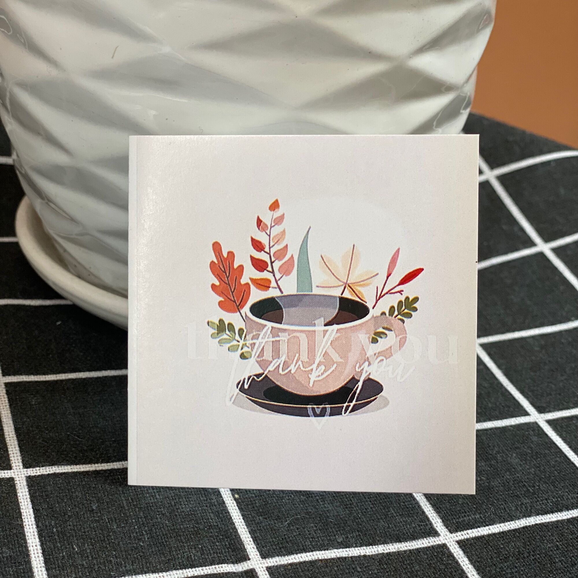 Thiệp cảm ơn size 7x7cm - thiệp tri ân - thanks