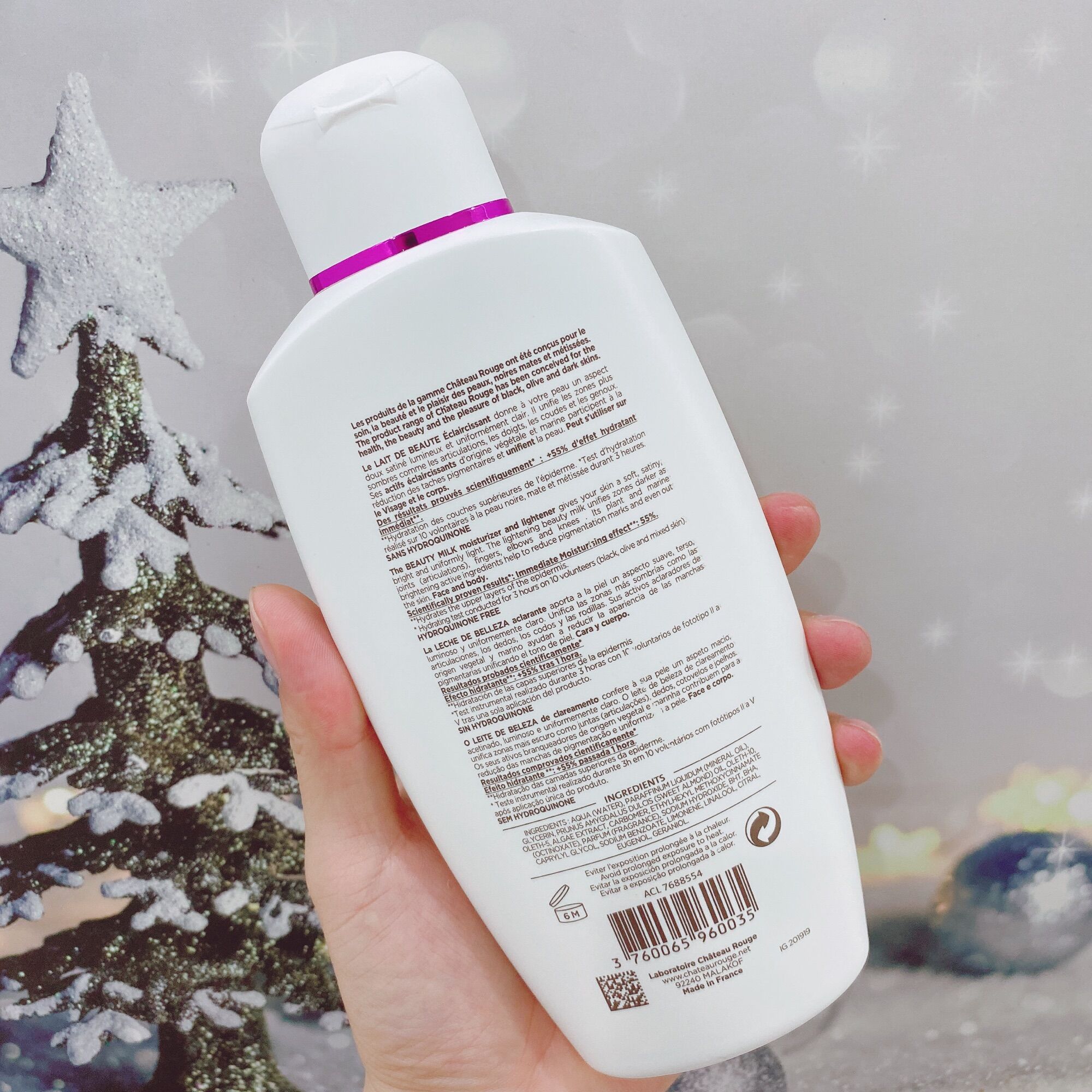 Sữa dưỡng thể trắng da Chateau Rouge 400ml