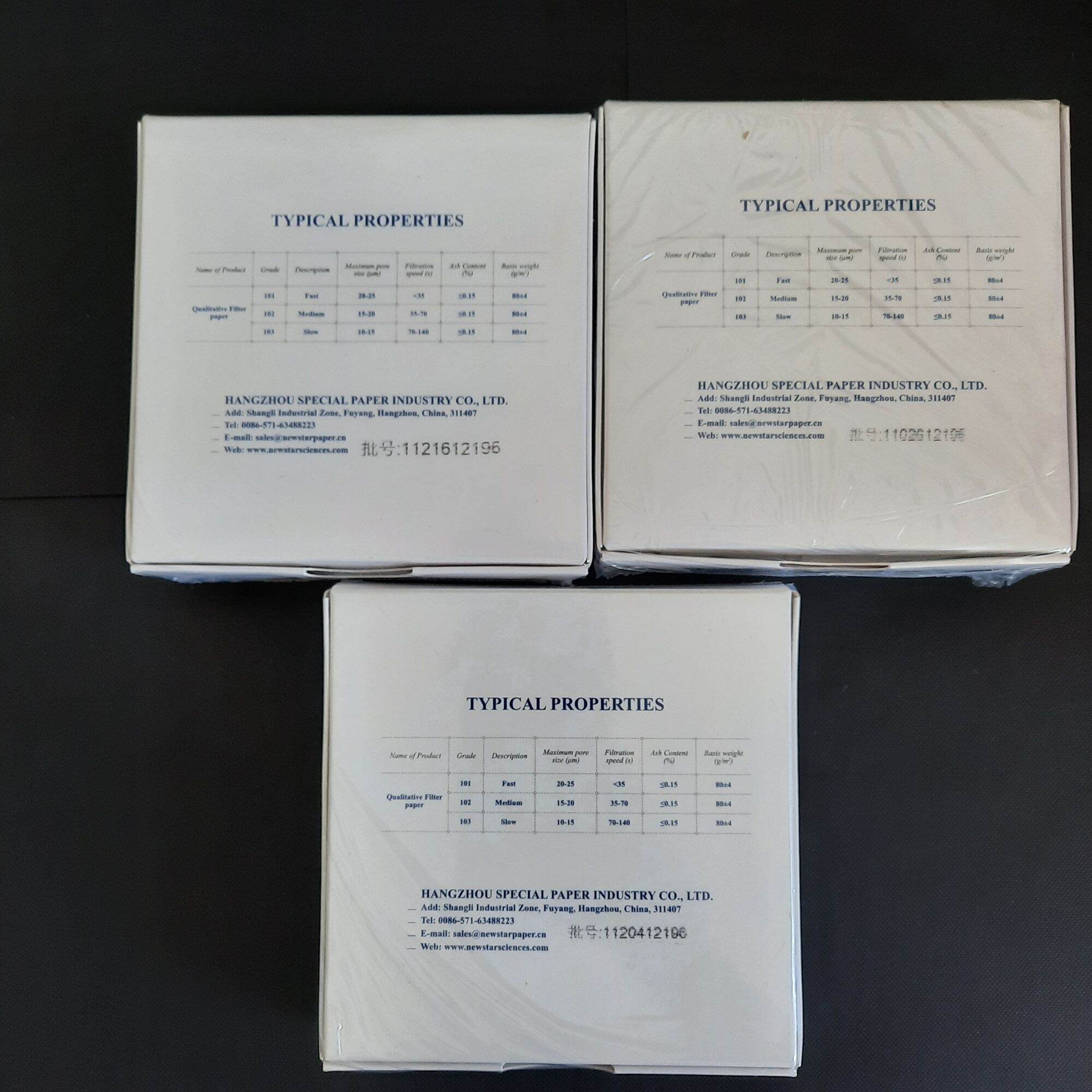 Qualitative Filter Paper 101, 102, 103