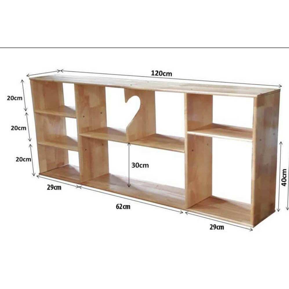 Kệ Sách Treo Tường Gỗ Tự Nhiên Siêu Bền