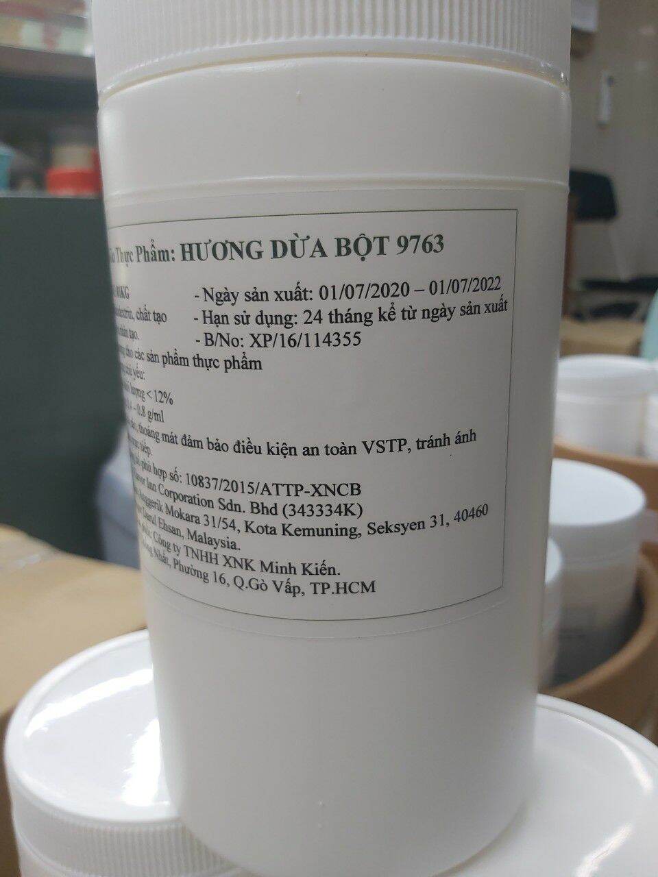 Bột hương dừa Malaysia hộp 1kg