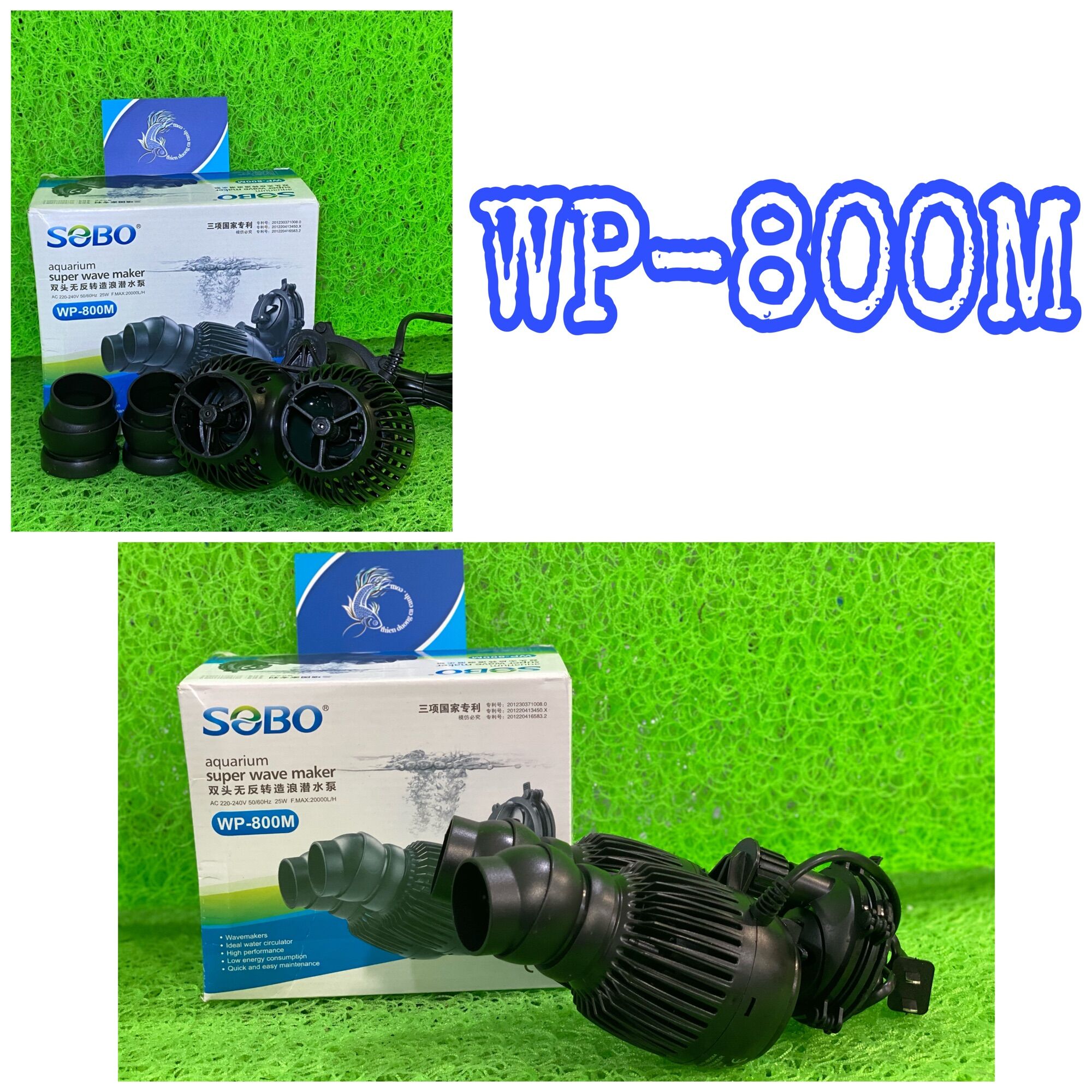 Máy Thổi Luồng Sobo WP Cho Bể Cá ( Mã 100M-200M-300M-400M)