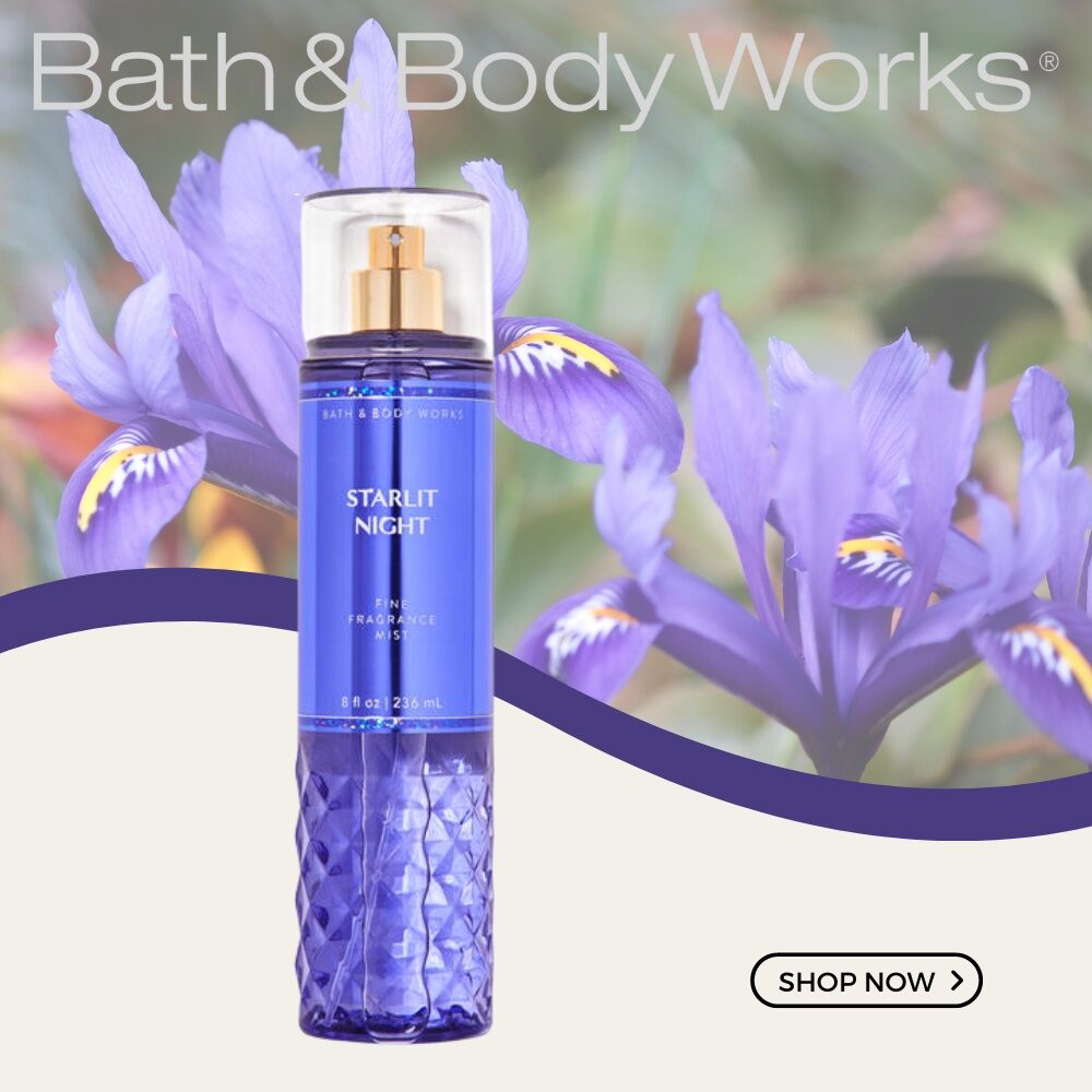 Xịt thơm bodymist bath&body works starlit night