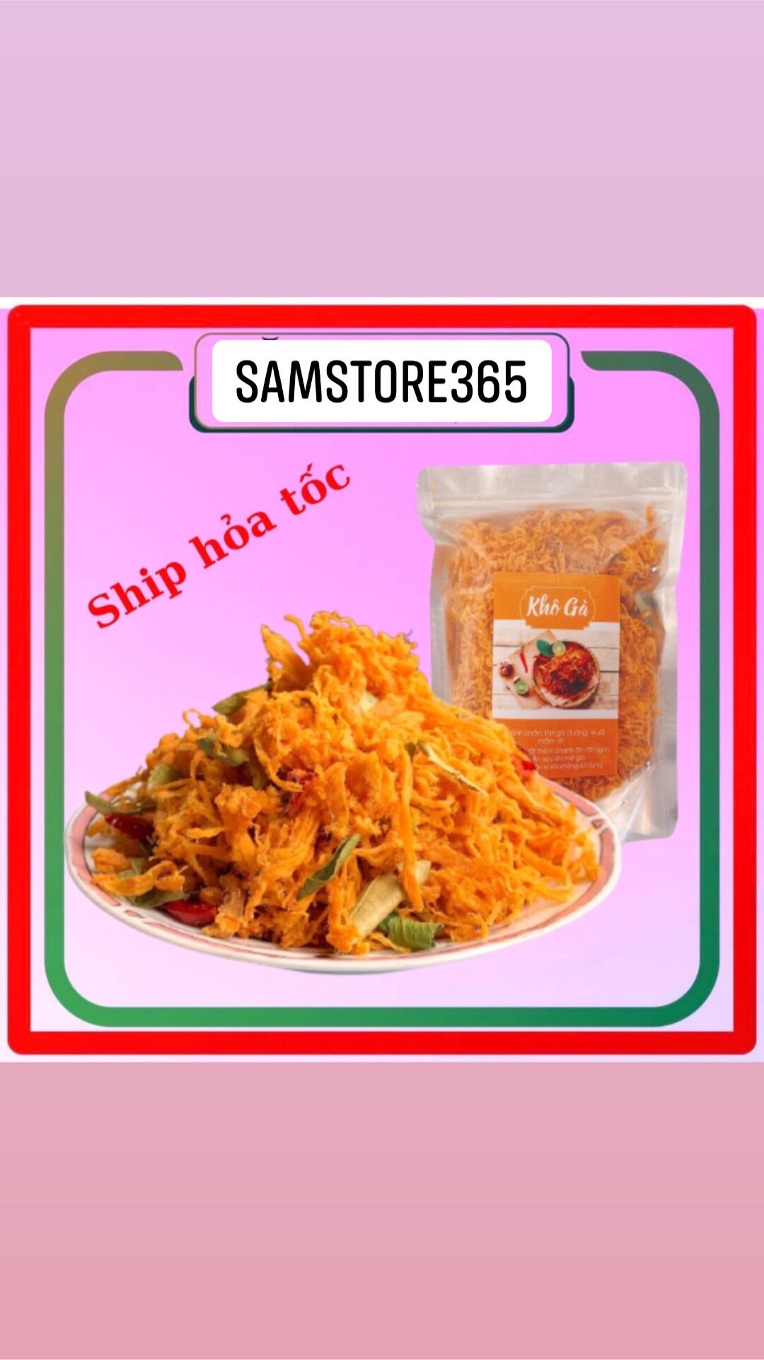 Khô gà lá chanh 500g thơm ngon - đồ ăn vặt
