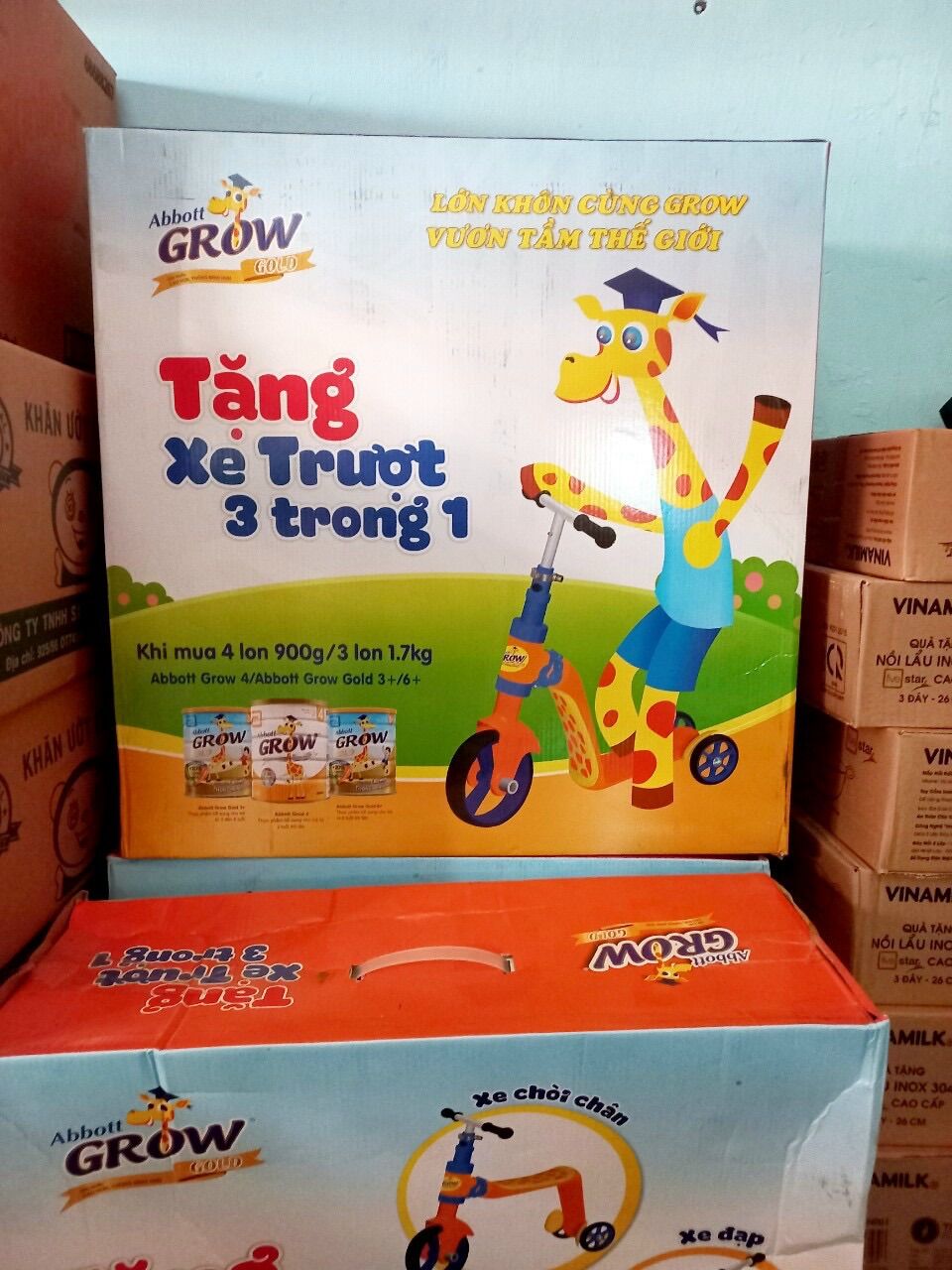 Xe trượt 3 in 1 hươu Grow