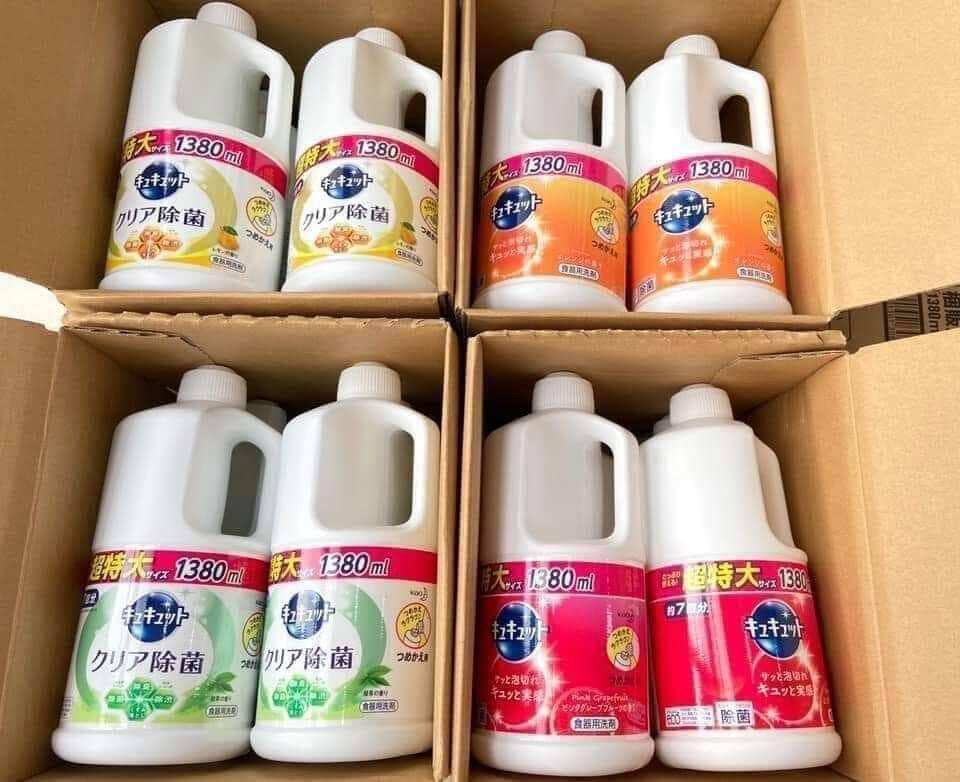Nước rửa bát Kao Nhật 1380ml đậm đặc