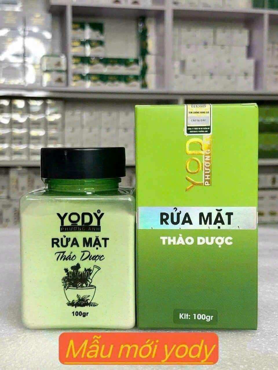 Bột rửa mặt thảo dược Yody White Phương Anh