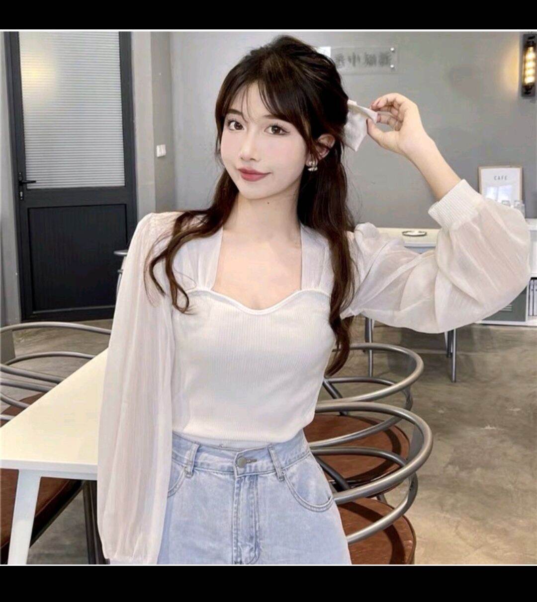 ÁO KIỂU NỮ TAY VOAN PHỒNG