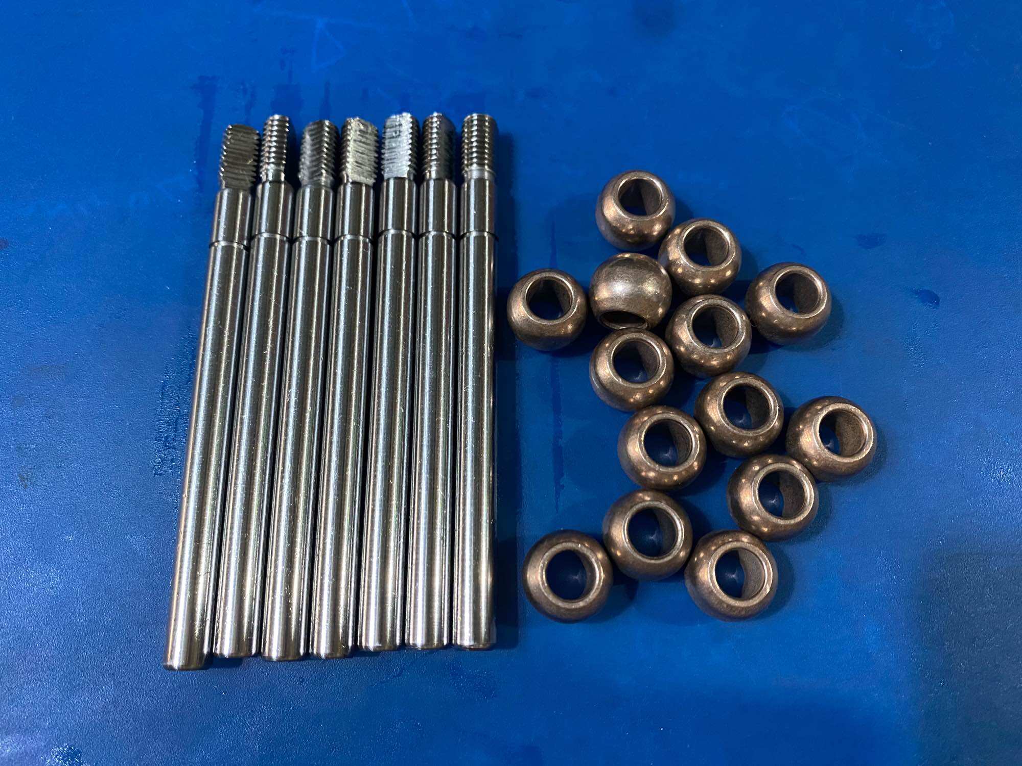 10 bộ trục bạc quạt hộp 10.5cm(kèm bạc đỏ)
