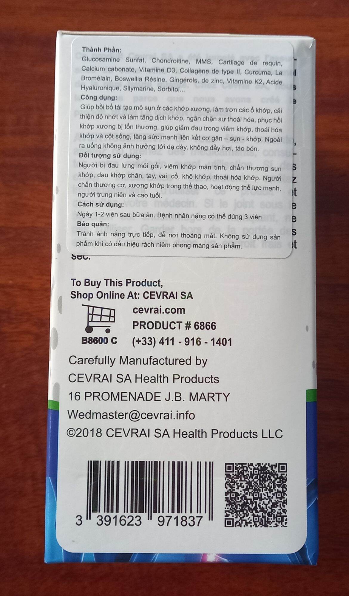 Thực phẩm bổ sung glucosamin