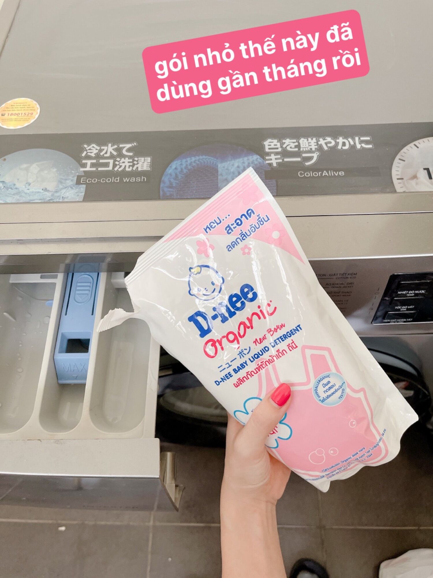 Túi nước giặt dnee 1400ml thái lan