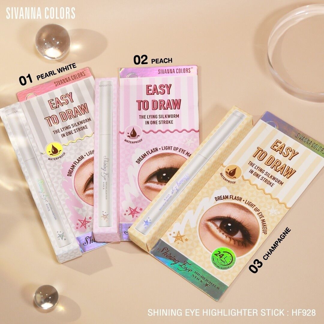 Bút kẻ nhũ mắt Sivanna Colors Shining Eye Highlighter Stick HF928