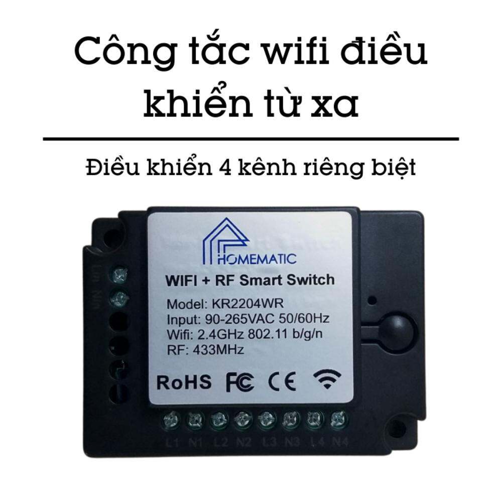 Công tắc wifi 4 kênh Homematic KR2204WR