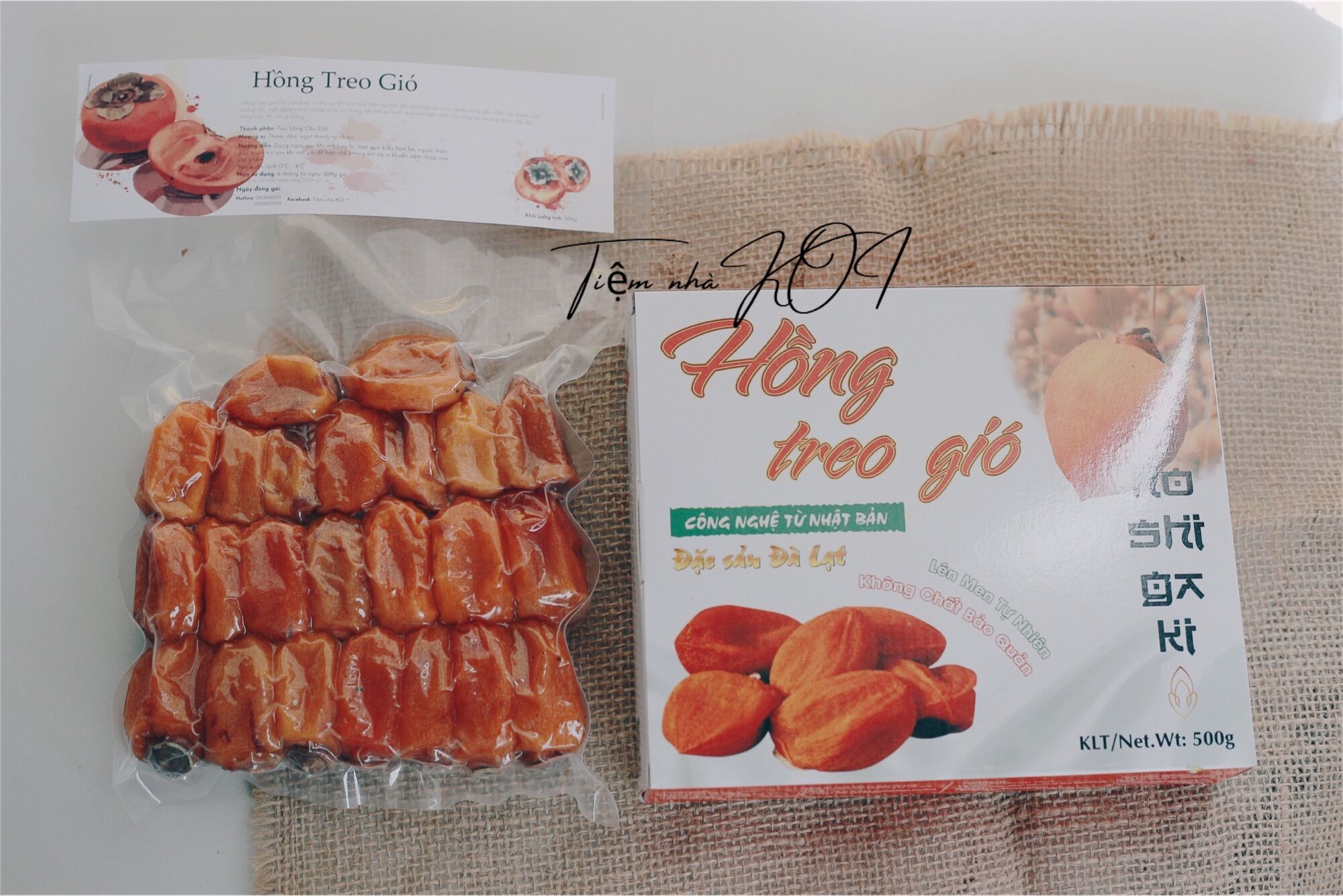 Hồng treo gió / 500gr - Đặc sản Đà Lạt