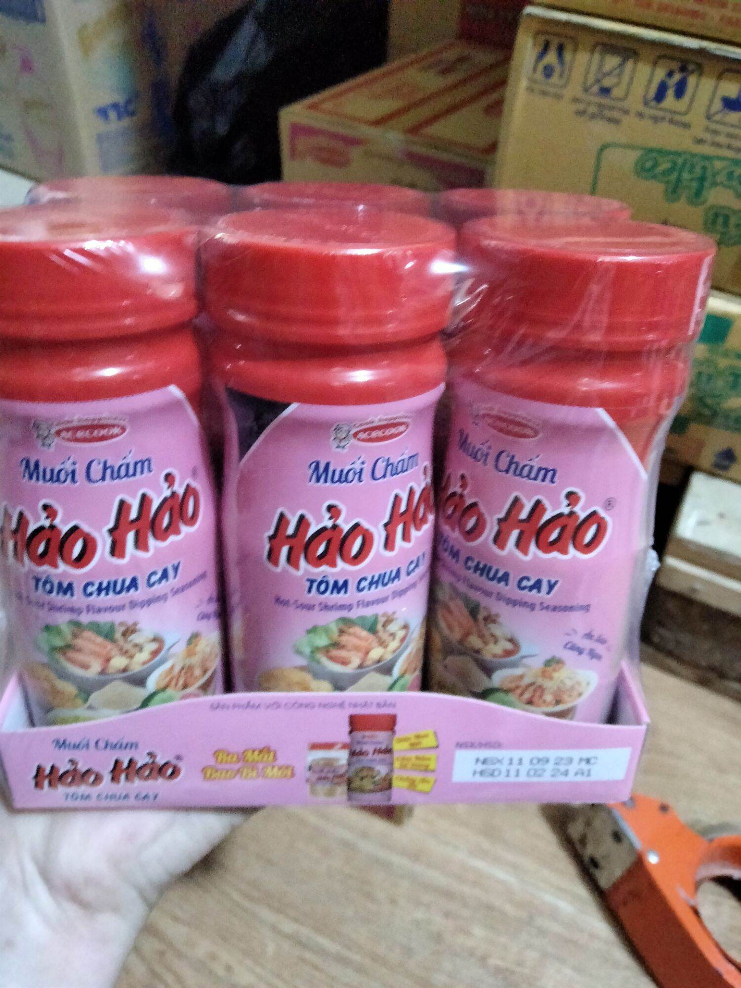 Muối chấm Hảo Hảo Hàng chính hãng Lốc 6 Hủ