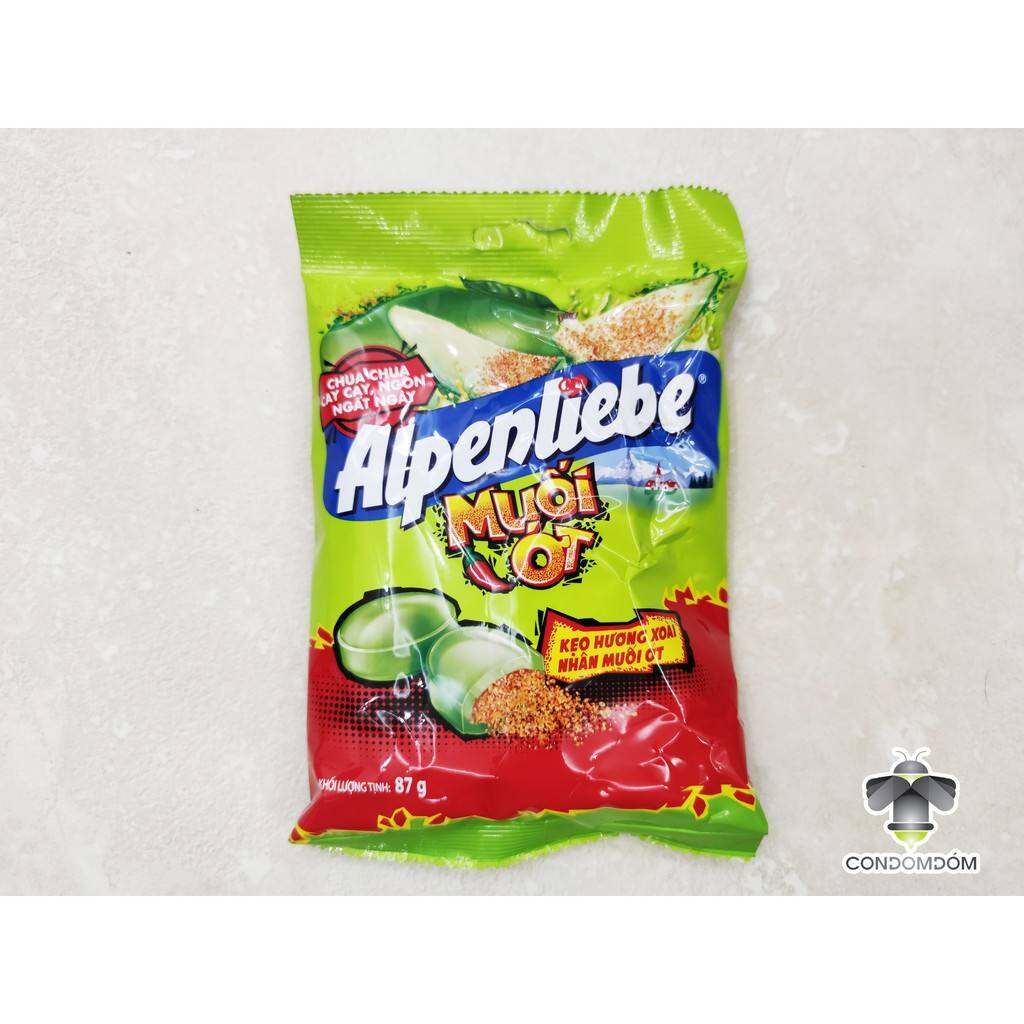 0Gói 30 viên kẹo Alpenliebe Xoài Muối Ớt siêu thần thánh hot hit
