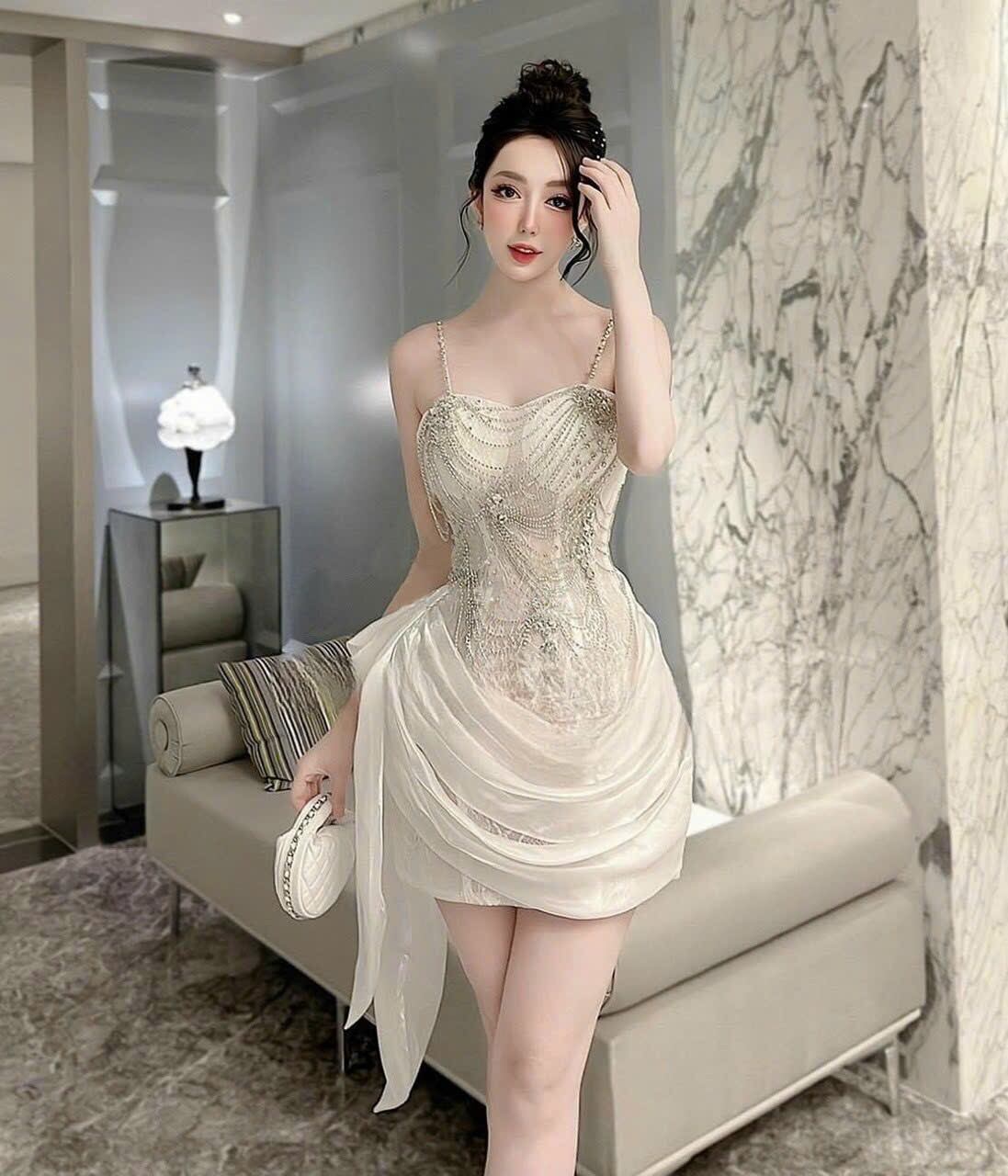 ĐẦM BODY REN MI ĐÍNH ĐÁ