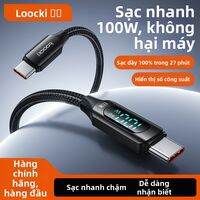 Toocki | Dây Cáp Sạc Nhanh Hiển Thị Số 100W