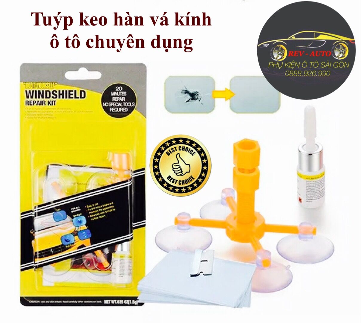 Bộ hàn kính chắn gió ô tô
