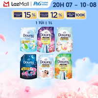 Nước Xả Vải Đậm Đặc DOWNY Hoa Đêm/ Bờ Biển Tươi Mát/ Giấc Ngủ Thư Thái/ Tinh Khôi/ Đam Mê/ Nắng Mai/ Bung Tỏa Hạnh Phúc/ Cotton Thuần Khiết Túi 1L