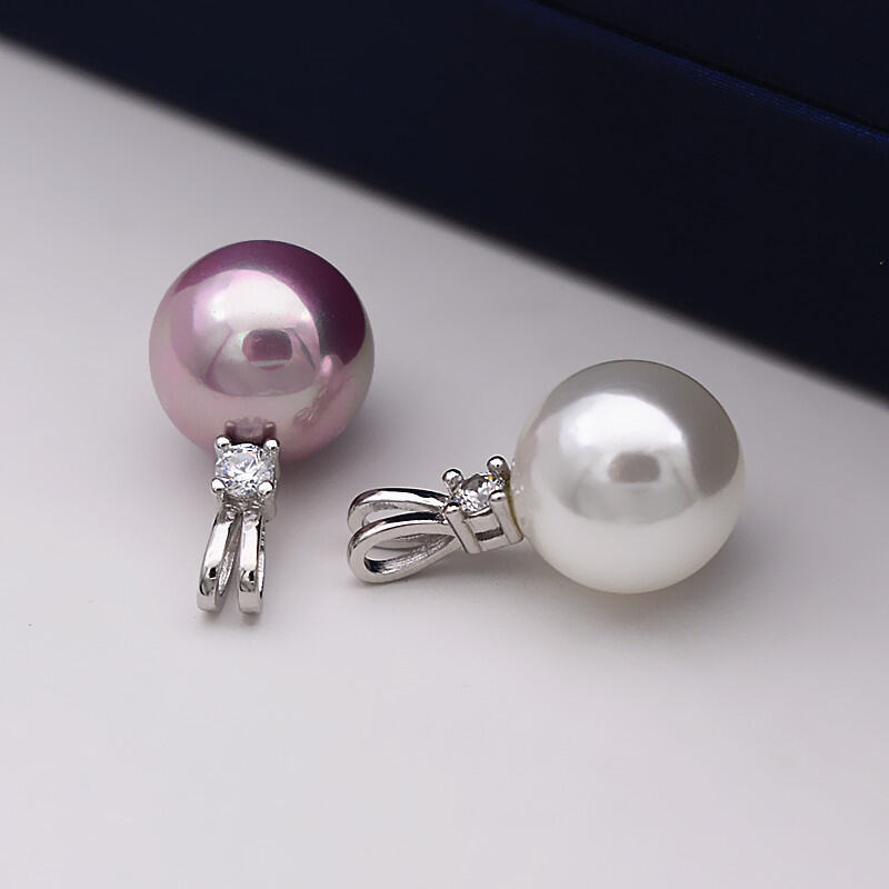 S925 Bạc Nguyên Chất Hình Tai Thỏ Vòng Cổ Ngọc Trai Hình Chữ V Thời Trang Tròn Hoàn Hảo Không Có Bạc Vòng Cổ Trang Sức Thời Trang