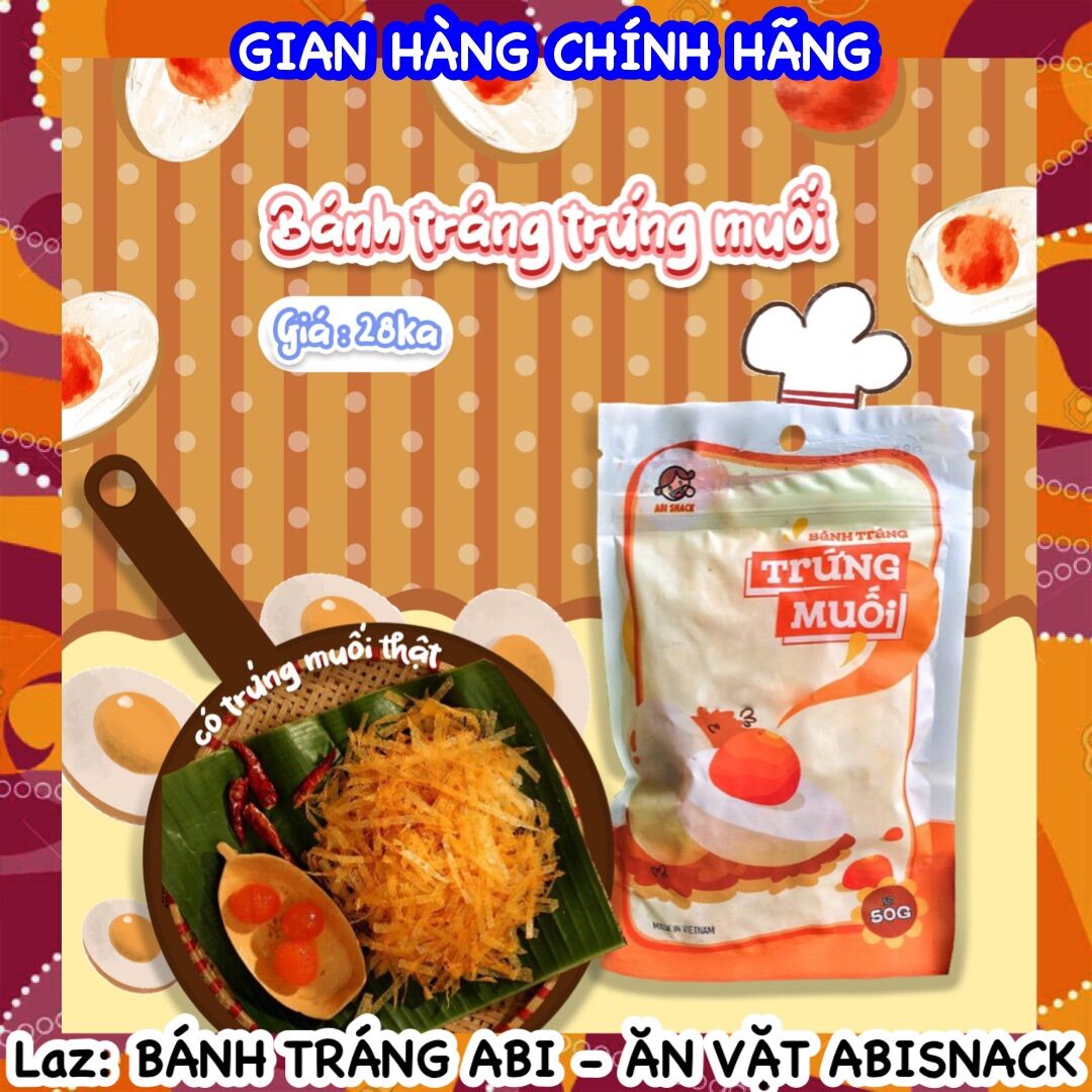 Bánh tráng trứng muối Abi