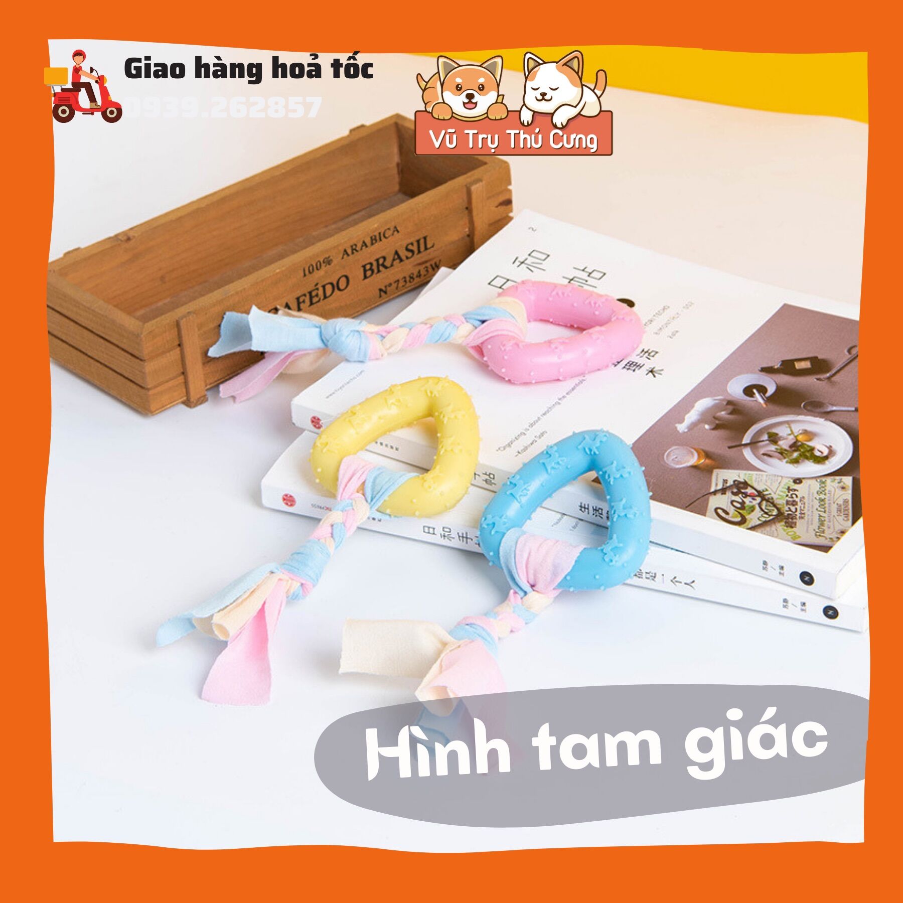 Đồ chơi xương gặm cho chó mèo sạch răng